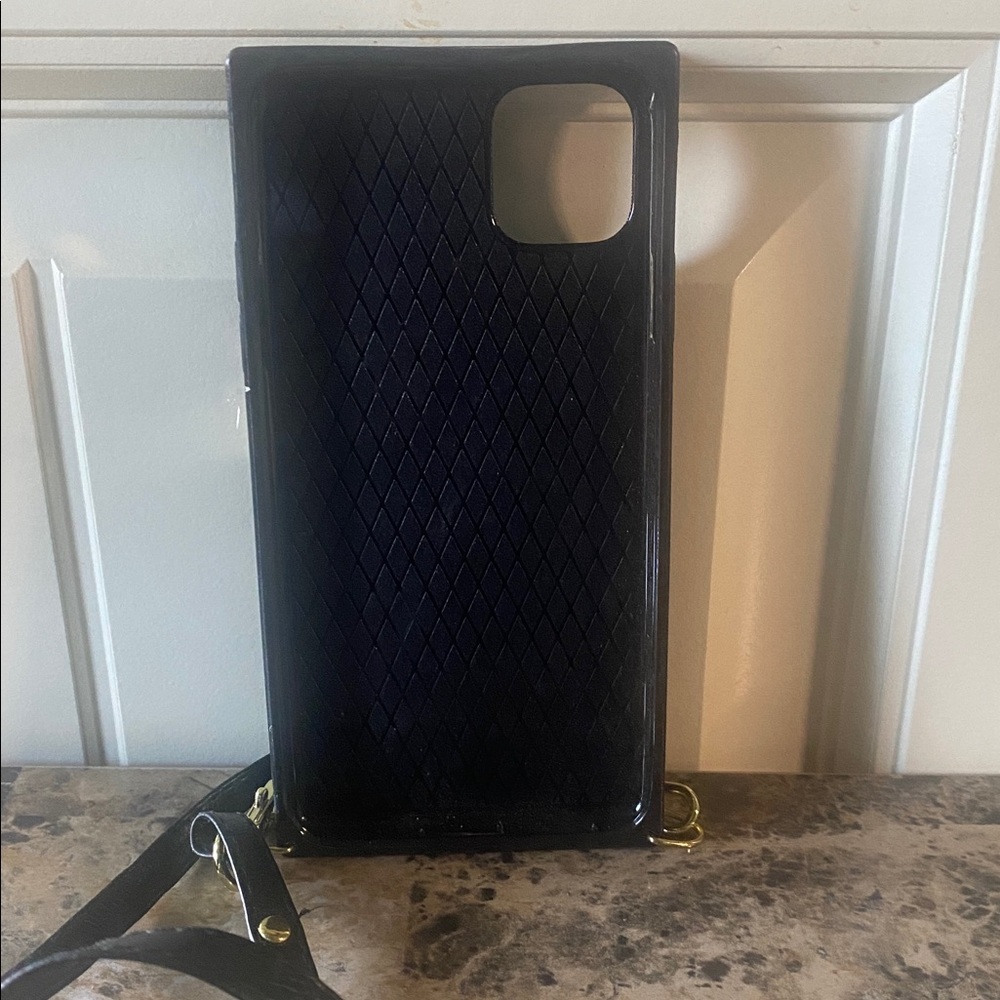 iPhone 11 Pro Max phone case.  Leather with Strap - Picture 2 of 10